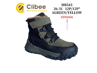 Хайтопи зимові Clibee HB543 agreen-yellow 26-31