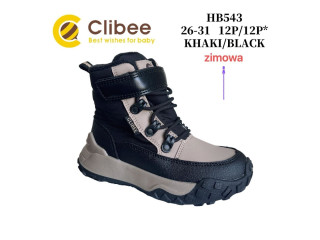 Хайтопи зимові Clibee HB543 khaki-black 26-31