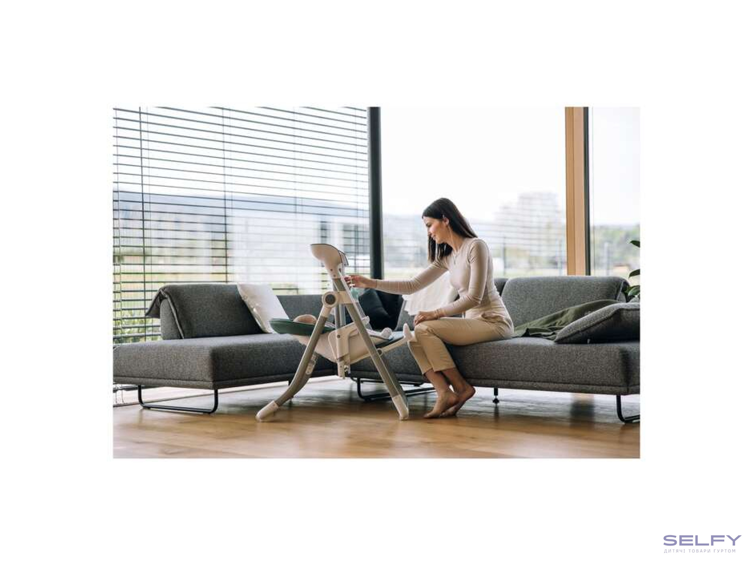 Стілець для годування дитини FreeON 3 in 1 Oli Deluxe, beige, Фото 5