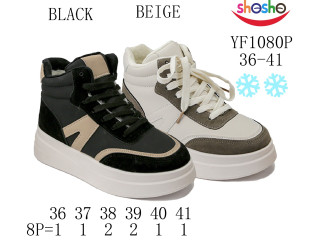 Хайтопи зимові Apawwa-ShoSho YF1080P black 36-41