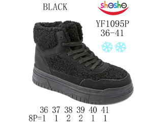Хайтопи зимові Apawwa-ShoSho YF1095P black 36-41