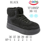Хайтопи зимові Apawwa-ShoSho YF1095P black 36-41