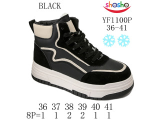 Хайтопи зимові ShoSho YF1100P black 36-41