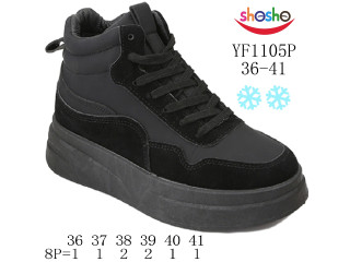 Хайтопи зимові ShoSho YF1105P black 36-41