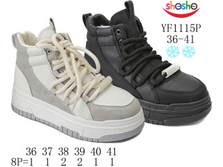 Хайтопи зимові Apawwa-ShoSho YF1115P grey-white 36-41