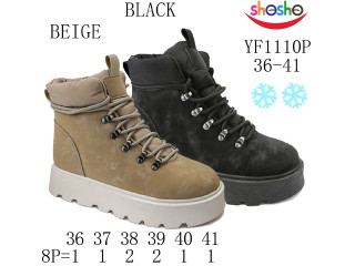 Черевики зимові Apawwa-ShoSho YF1110P black 36-41