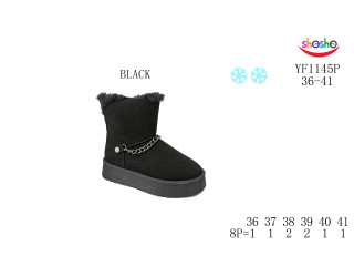 Уггі зимові ShoSho YF1145P black 36-41