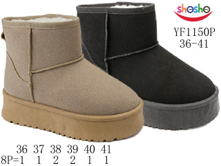 Уггі зимові Apawwa-ShoSho YF1150P black 36-41