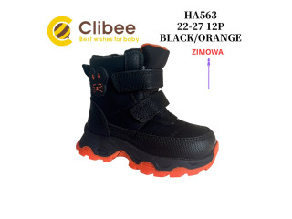 Черевики зимові Clibee HA563 black-orange 22-27