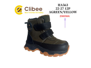 Черевики зимові Clibee HA563 agreen-yellow 22-27