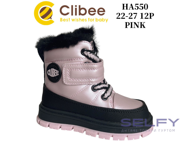 Черевики зимові Clibee HA550 pink 22-27, Фото 1