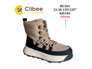 Черевики зимові Clibee HC561 khaki 33-38