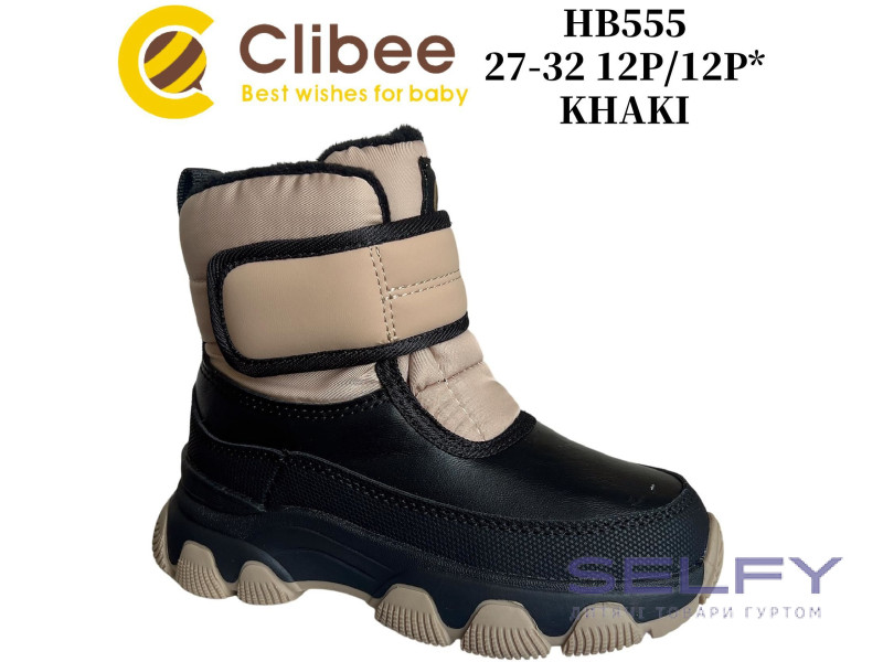 Черевики зимові Clibee Clibee HB555 khaki 27-32, Фото 1