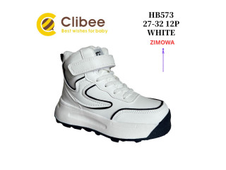 Хайтопи зимові Clibee HB573 white 27-32