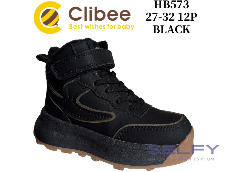Хайтопи зимові Clibee HB573 black 27-32, Фото 1