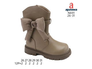 Чоботи Apawwa N691 khaki 26-31 по-розмірно