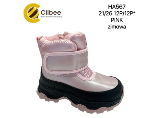 Дутики Clibee HA567 pink 21-26