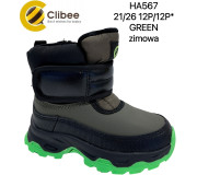 Дутики Clibee HA567 green 21-26