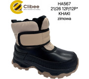 Дутики Clibee HA567 khaki 21-26