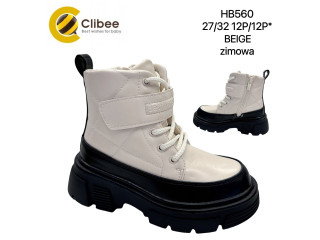 Черевики зимові Clibee Clibee HB560 beige 27-32