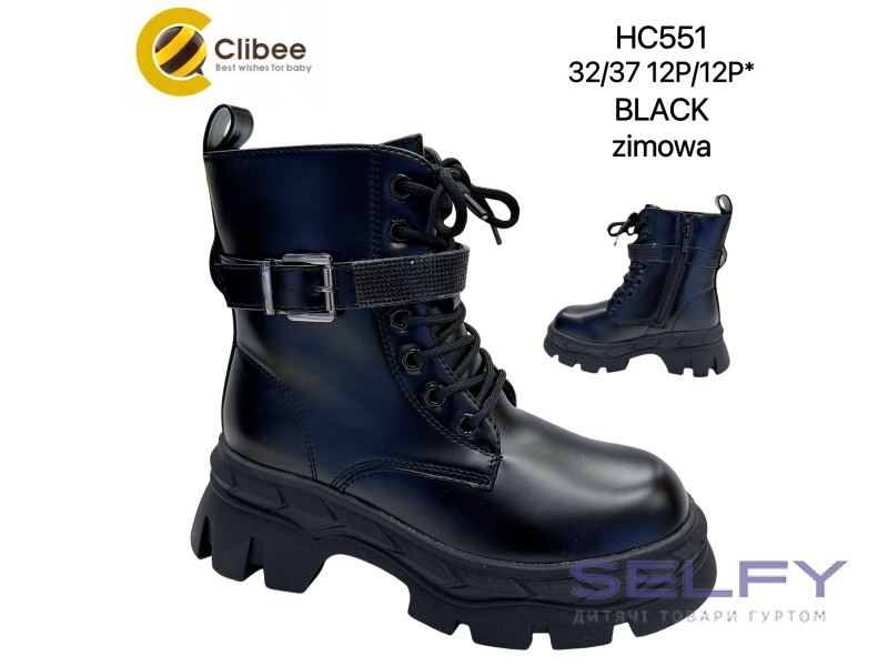 Черевики зимові Clibee Clibee HC551 black 32-37, Фото 1