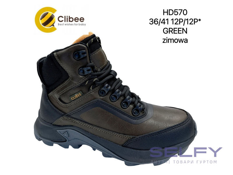 Черевики зимові Clibee Clibee HD570 green 36-41, Фото 1