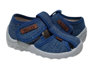 Паша 21-27 синій, сіра підошва