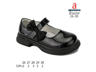 Туфли детские Apawwa B1605P black 26-30