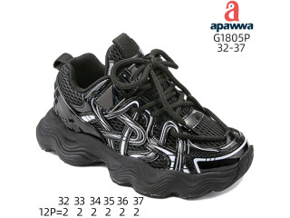 Кроссовки детские Apawwa G1805P black 32-37