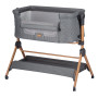 Прикроватная кроватка и стульчик для ребёнка Nest & Feed 2 в 1 FreeON, серый Прикроватная кроватка и стульчик для ребёнка Nest & Feed 2 в 1 FreeON, серый