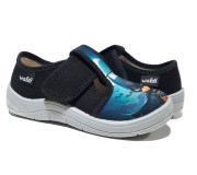 Гріша 24-30 чорний, бетмен, сіра підошва по-розмірно