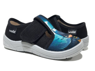 Гріша 24-30 чорний, бетмен, сіра підошва по-розмірно