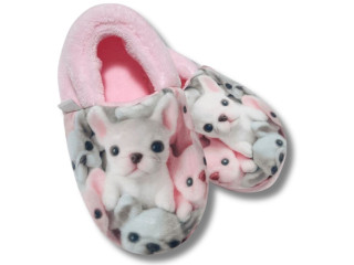 Тапочки Memory Waldi Home 28-37 рожеві, бульдожки
