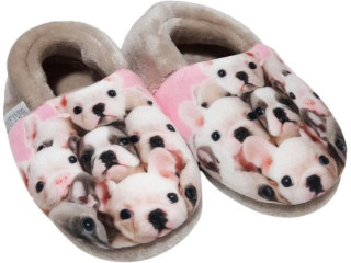 Тапочки Memory Waldi Home 28-37 бежеві, бульдожки