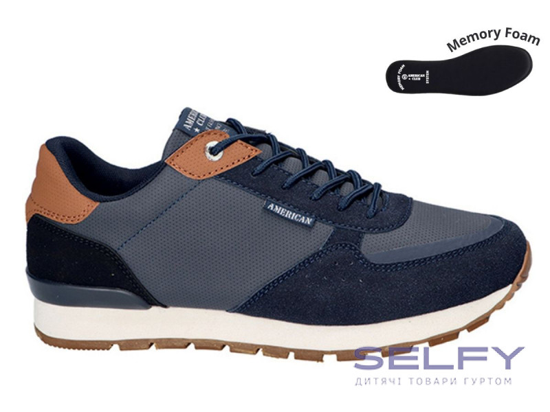 Кроссовки мужские American Club FH 73/24 синий 41-46, Фото 1