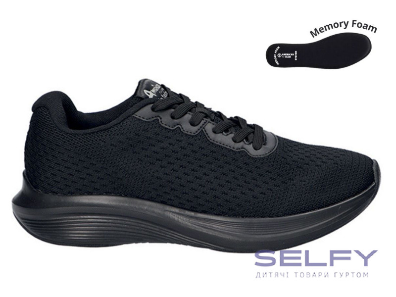 Кросівки чоловічі American Club WT 204/24 чорний 41-46, Фото 1