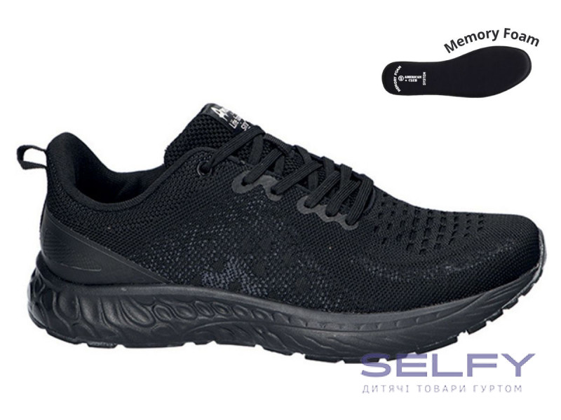 Кросівки  American Club WT 205/24 чорний 41-46, Фото 1