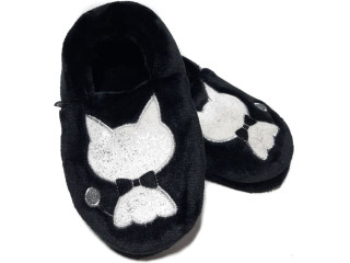 Тапочки Memory Waldi Home 28-37 черные, котик