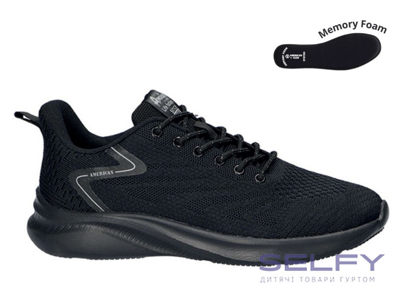 Кросівки  American Club WT 191/24 чорний 41-46, Фото 1