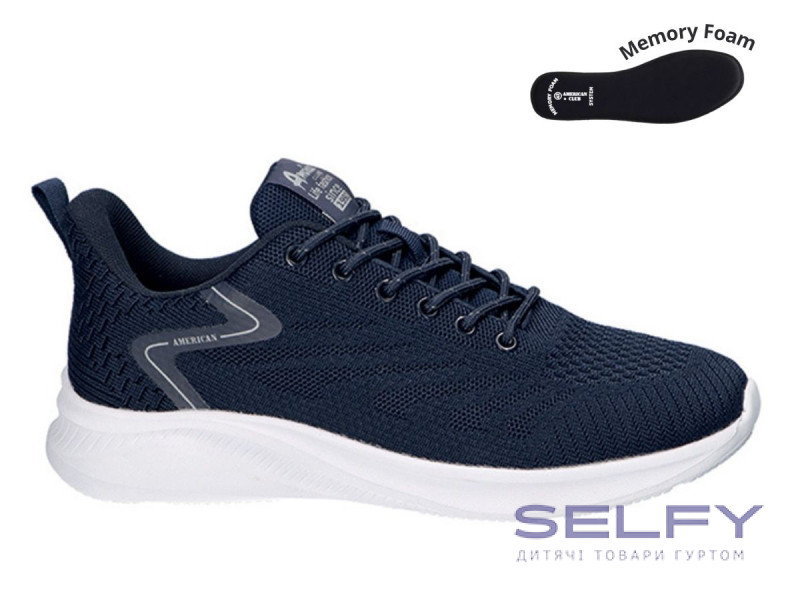 Кросівки чоловічі American Club WT 191/24 синій 41-46, Фото 1