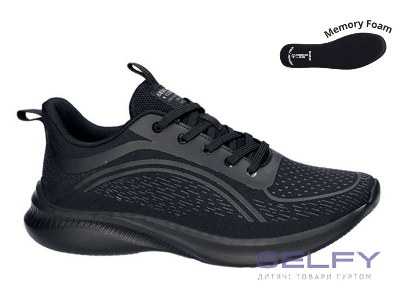 Кроссовки мужские American Club HA 66/24 черный 41-46, Фото 1