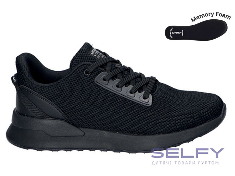 Кросівки чоловічі American Club HA 67/24 чорний 41-46, Фото 1