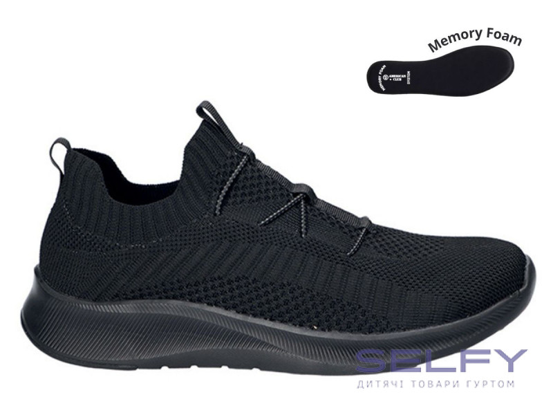 Кросівки  American Club WT 199/24 чорний 41-46, Фото 1