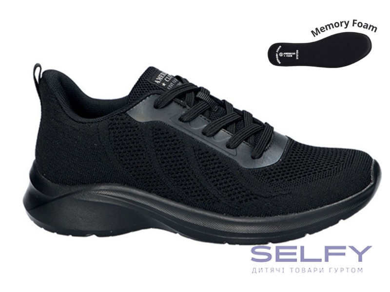 Кросівки American Club HA 75/24 чорний 36-41, Фото 1