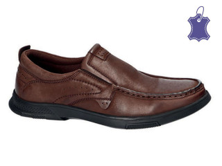 Туфлі ШКІРА American Club CY 77 коричневий 41-45 (359/25)