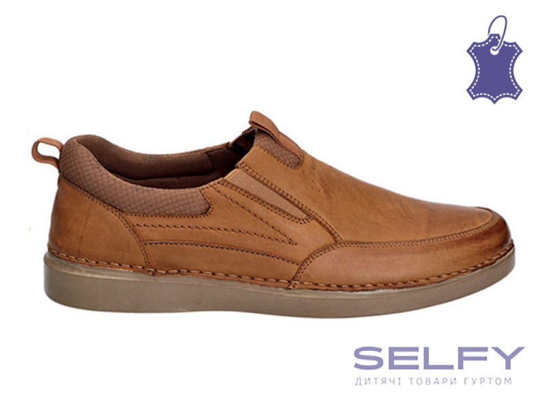 Туфлі ШКІРА American Club CY 105 коричневий 41-45, Фото 1