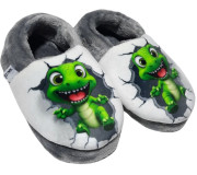 Тапочки Memory Waldi Home 24-33 сірі, динозавр