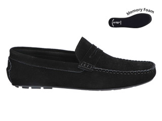 Мокасини ШКІРА American Club CY 119 чорні 41-45 (364/25)