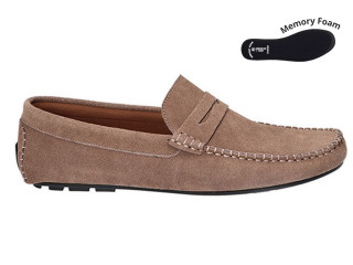 Мокасини ШКІРА American Club CY 120 бежеві 41-45