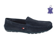 Мокасини ШКІРА American Club JK 11 сині 37-41